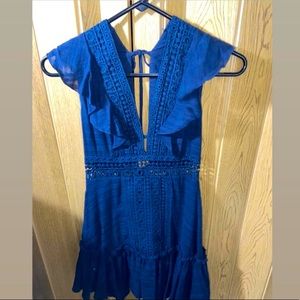 Blue shirt dress. Size small